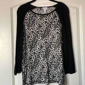 Chico’s Animal Print Sweater